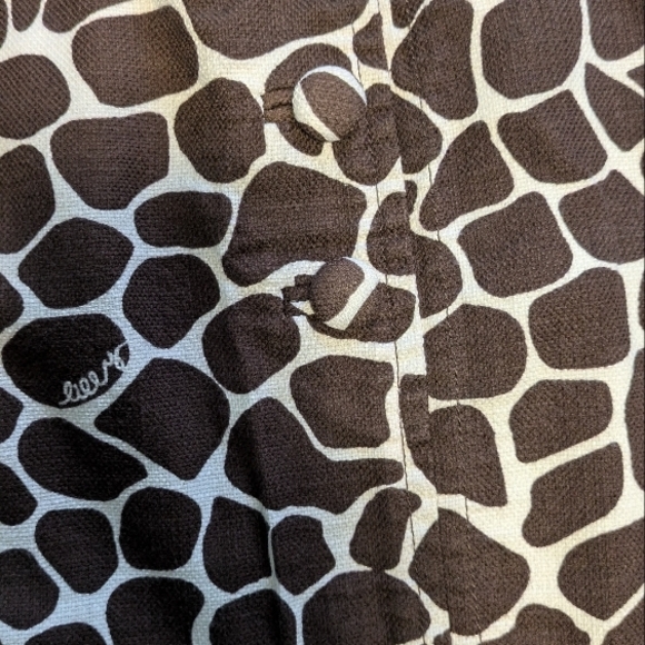 Lilly Pulitzer Giraffe Print High-Waist Cotton Skirt - Picture 4 of 9